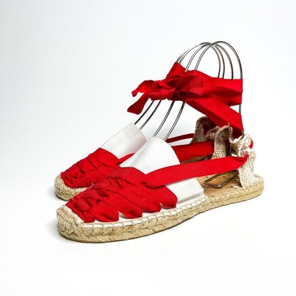 🍋 Hand Made • NEW Women’s Catalan Espadrilles Dali Special Intense Red Sz 39EU - Picture 2 of 9